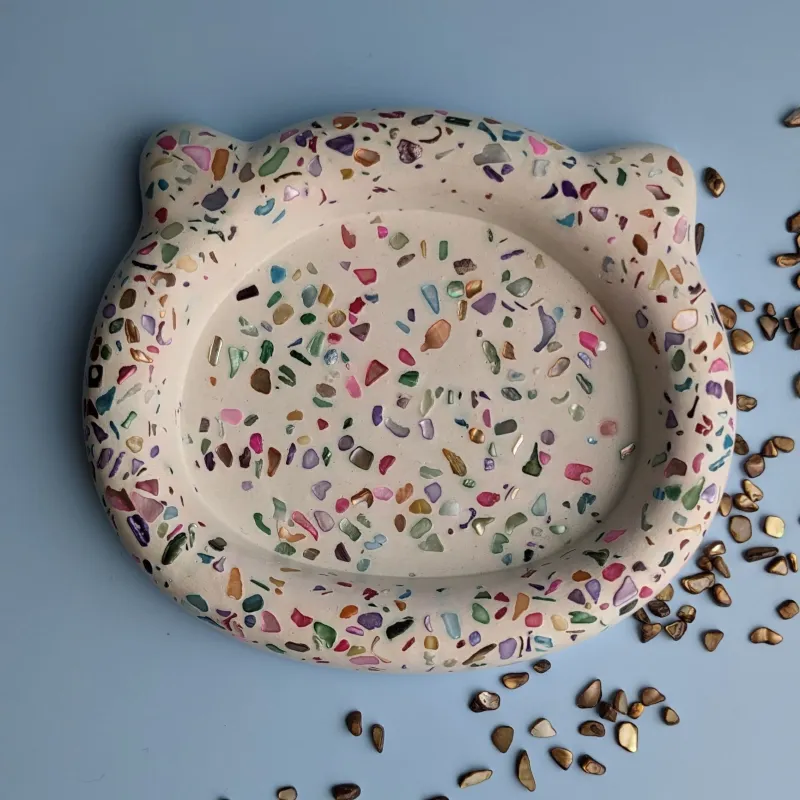 Підставка котик з камінцями